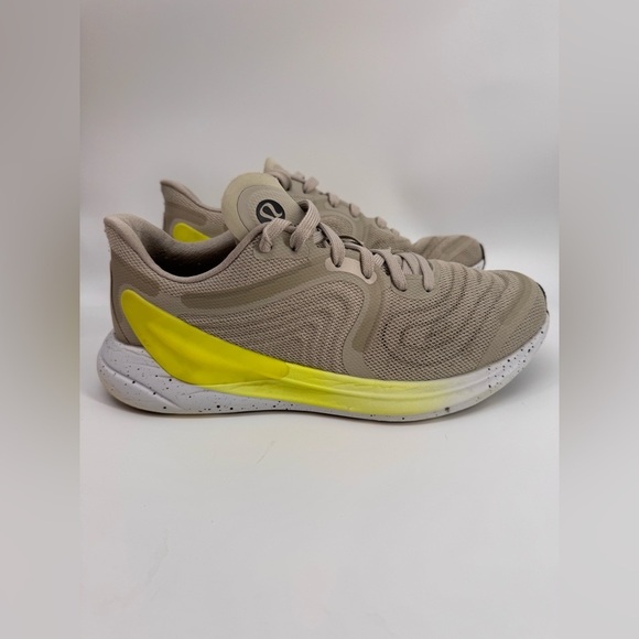 lululemon athletica Shoes - Lululemon Blissfell 2 Running Shoes Khaki Neon Womens Size 10